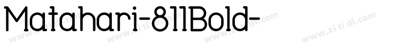 Matahari-700Bold字体转换
