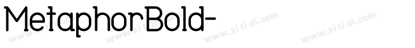 MetaphorBold字体转换