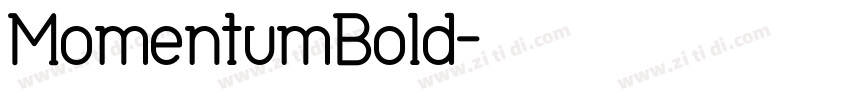 MomentumBold字体转换