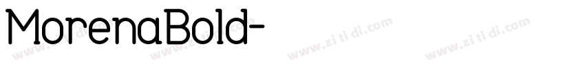 MorenaBold字体转换