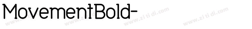 MovementBold字体转换