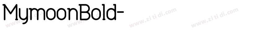 MymoonBold字体转换