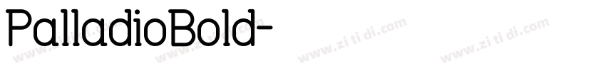 PalladioBold字体转换
