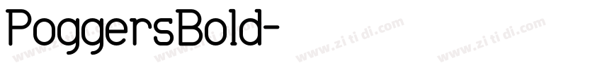 PoggersBold字体转换