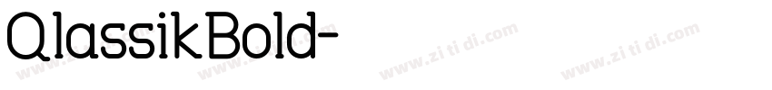 QlassikBold字体转换