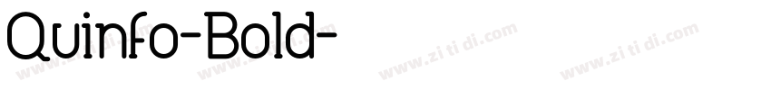 Quinfo-Bold字体转换