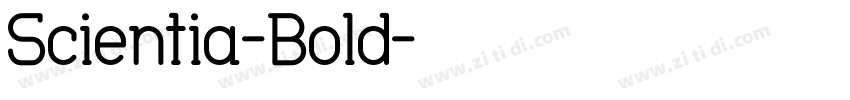 Scientia-Bold字体转换