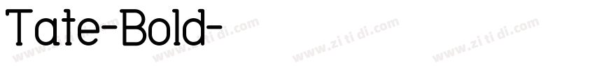 Tate-Bold字体转换