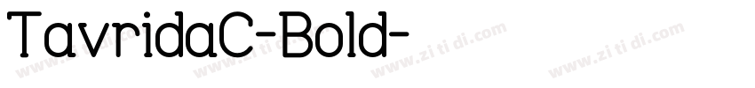 TavridaC-Bold字体转换