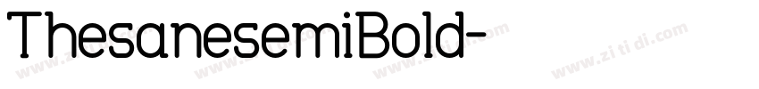ThesanesemiBold字体转换