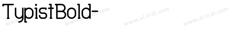 TypistBold字体转换