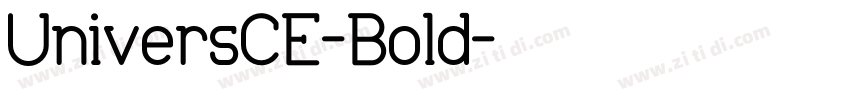 UniversCE-Bold字体转换