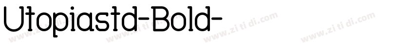 Utopiastd-Bold字体转换