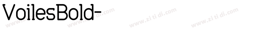 VoilesBold字体转换