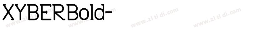 XYBERBold字体转换