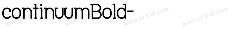 continuumBold字体转换