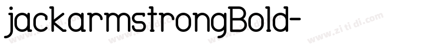jackarmstrongBold字体转换
