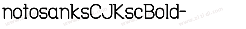 notosanksCJKscBold字体转换