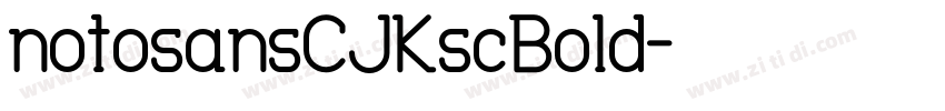 notosansCJKscBold字体转换