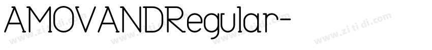 AMOVANDRegular字体转换
