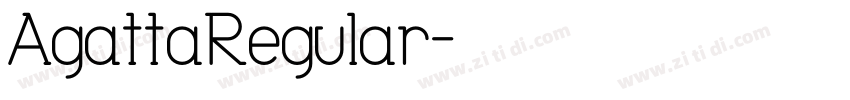 AgattaRegular字体转换