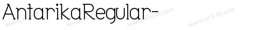 AntarikaRegular字体转换