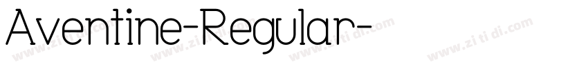 Aventine-Regular字体转换