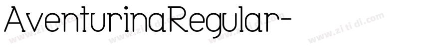 AventurinaRegular字体转换