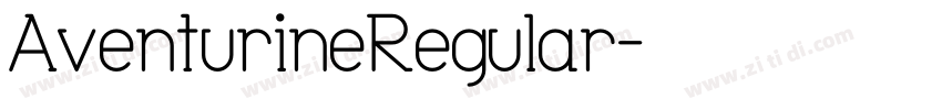 AventurineRegular字体转换
