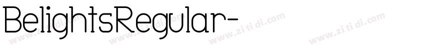 BelightsRegular字体转换