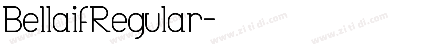 BellaifRegular字体转换