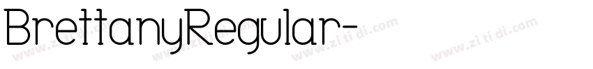 BrettanyRegular字体转换