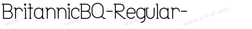 BritannicBQ-Regular字体转换