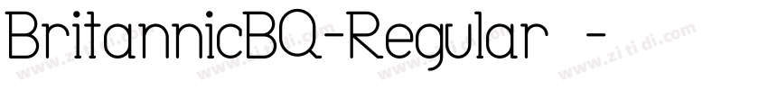 BritannicBQ-Regular免字体转换