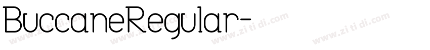 BuccaneRegular字体转换