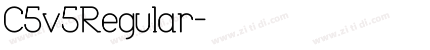 C4v4Regular字体转换