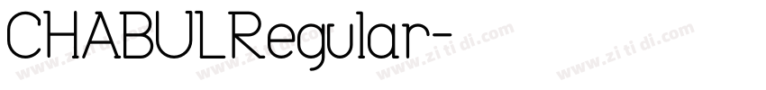 CHABULRegular字体转换