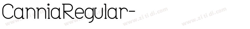 CanniaRegular字体转换