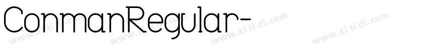 ConmanRegular字体转换