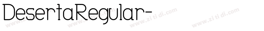 DesertaRegular字体转换