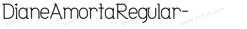DianeAmortaRegular字体转换