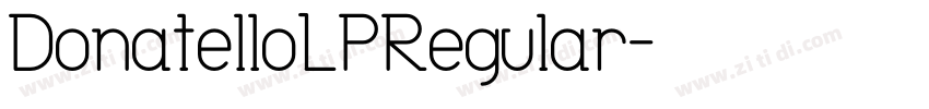 DonatelloLPRegular字体转换