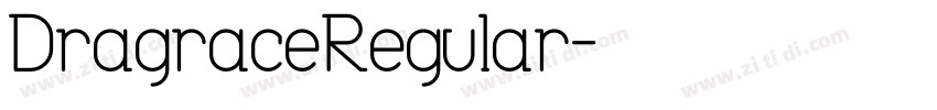 DragraceRegular字体转换