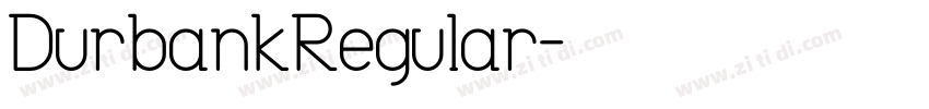 DurbankRegular字体转换