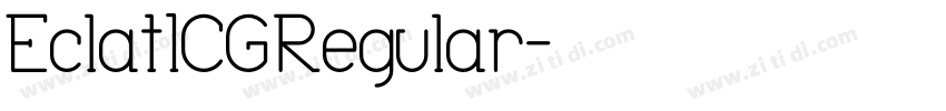 EclatICGRegular字体转换