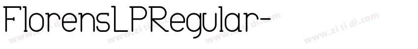 FlorensLPRegular字体转换