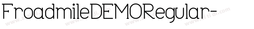 FroadmileDEMORegular字体转换