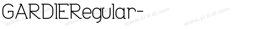 GARDIERegular字体转换