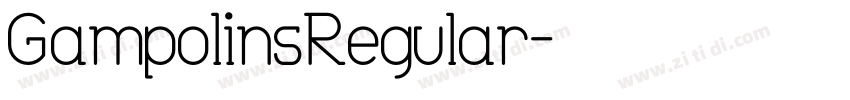GampolinsRegular字体转换