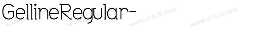 GellineRegular字体转换